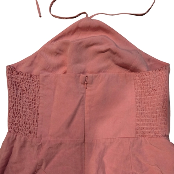 Amanda Uprichard Laurena Romper in Pompeii Pink - Picture 6 of 10